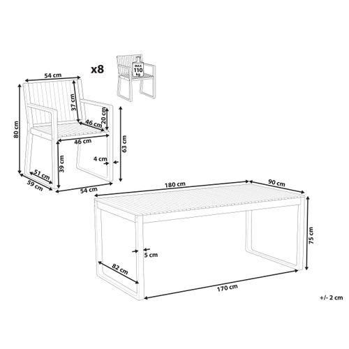 Set De Salle à Manger Bois Solide Bois Clair Sassari Ii