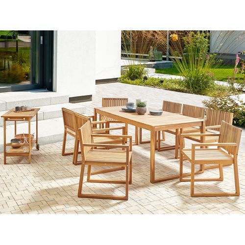 Set De Salle à Manger Bois Solide Bois Clair Sassari Ii