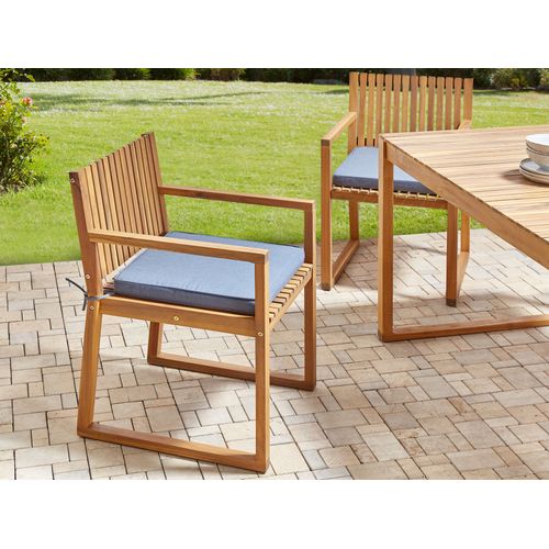 Set De Salle à Manger Bois Solide Bleu Sassari Ii