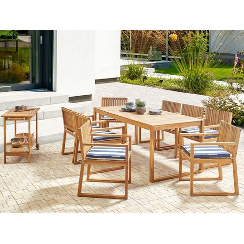 Set De Salle à Manger Bois Solide Bleu Marine Sassari Ii
