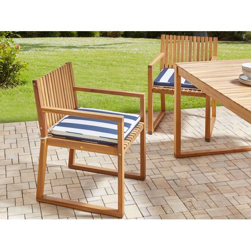 Set De Salle à Manger Bois Solide Bleu Marine Sassari Ii