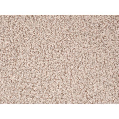 Pouf En Tissu Bouclé Beige Kansas