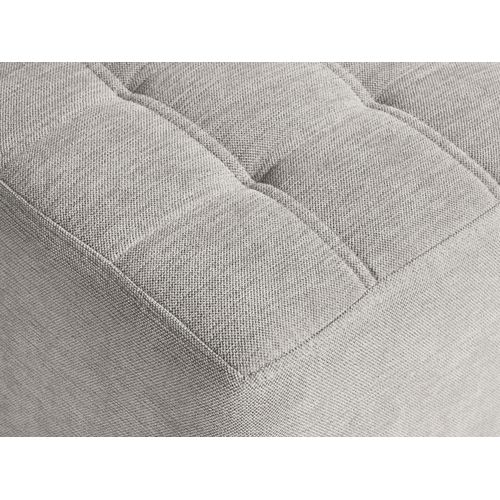 Pouf En Tissu Gris Clair Kansas