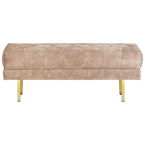 Banc En Velours Taupe Roseville
