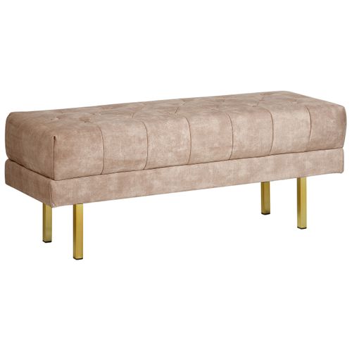 Banc En Velours Taupe Roseville
