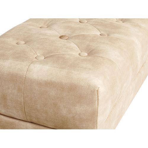 Banc En Velours Beige Roseville