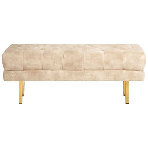 Banc En Velours Beige Roseville