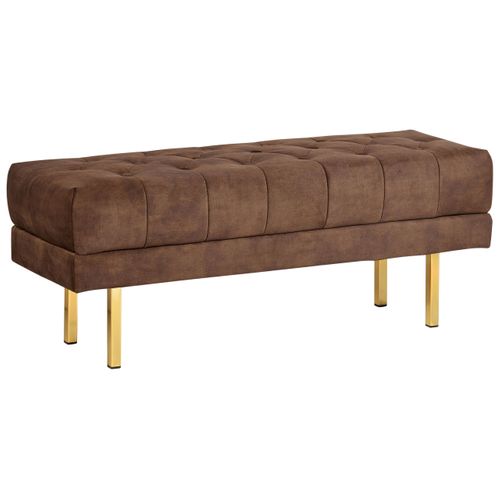 Banc En Velours Marron Roseville