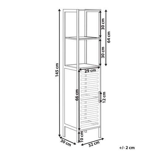 Meuble De Salle De Bain En Bois De Bambou Clair Owasso