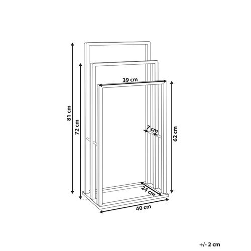 Porte-serviettes En Bambou 40 X 81 Cm Bois Clair Tupelo