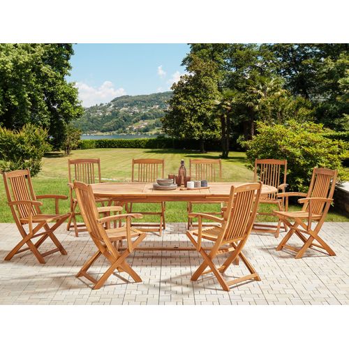 Set De Salle à Manger Bois Solide Bois Clair Maui Ii