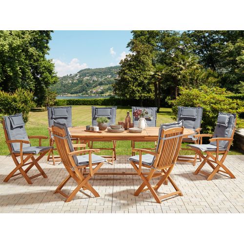 Set De Salle à Manger Bois Solide Gris Graphite Maui Ii