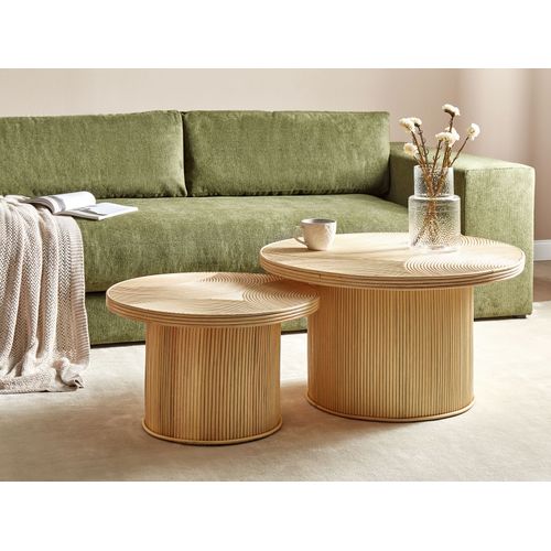 Lot De 2 Tables Basses Ilios Rotin Naturel