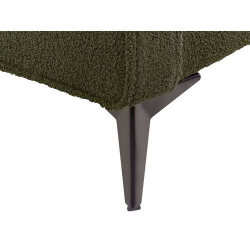 Lit Avec Sommier Bouclé Valognes 180 X 200 Cm Vert Foncé