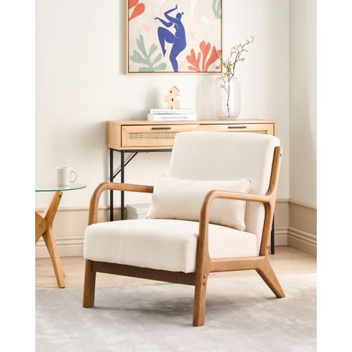 Tissu Fauteuil Beige Clair Skovde
