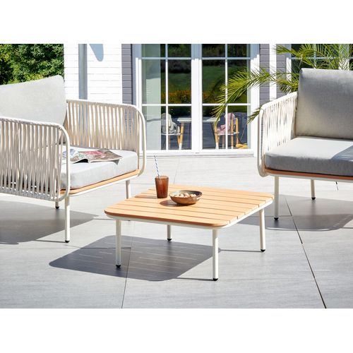 Table Basse De Jardin Senise 74 Cm 74 Cm Métal Marron