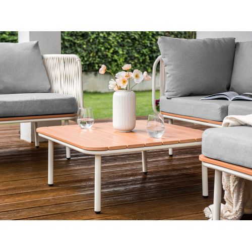 Table Basse De Jardin Senise 74 Cm 74 Cm Métal Marron