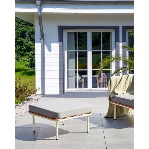 Ottoman De Jardin Senise Métal Gris