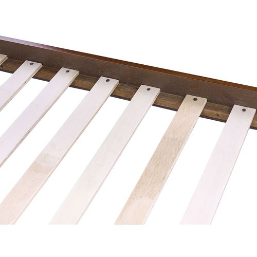 Lit Avec Sommier Poissy 180 X 200 Cm Frêne Foncé