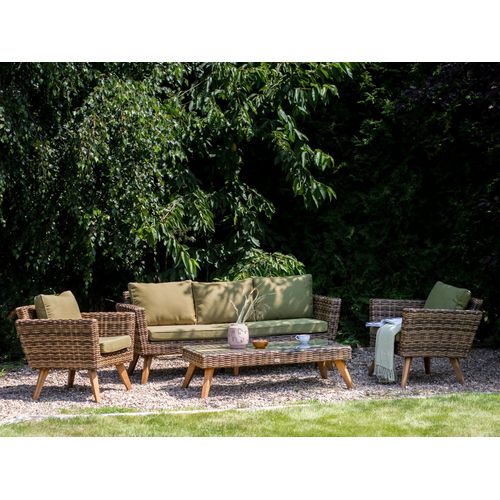 Polyrotin Set De Salon Vert Olive Vittoria