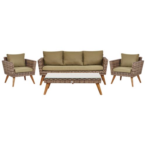 Polyrotin Set De Salon Vert Olive Vittoria