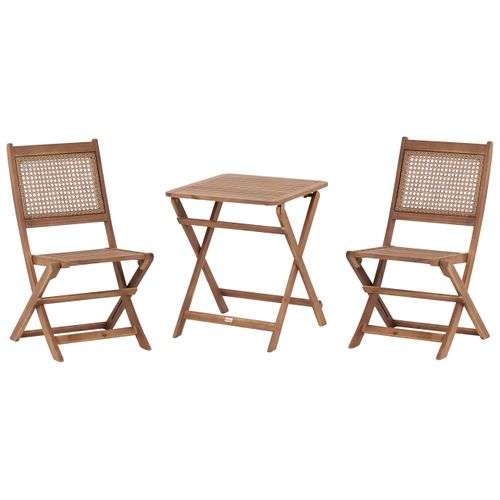 Ensemble Pour Bistro Pliant Paraggi Bois D'acacia Certifié Marron