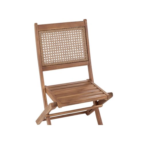 Salle à Manger De Jardin 4 Places Paraggi Bois D'acacia Certifié Marron Foncé