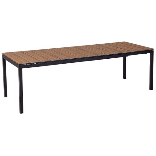 Table De Salle à Manger De Jardin Extensible Tofane 198/248 Cm 90 Cm Marron