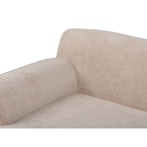 Canapé D'angle à Droite En Chenille Beige Simos