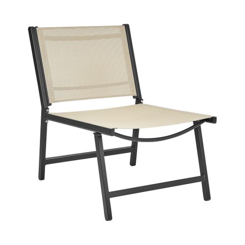 Lot De 2 Chaises De Jardin Marceddi Métal Beige