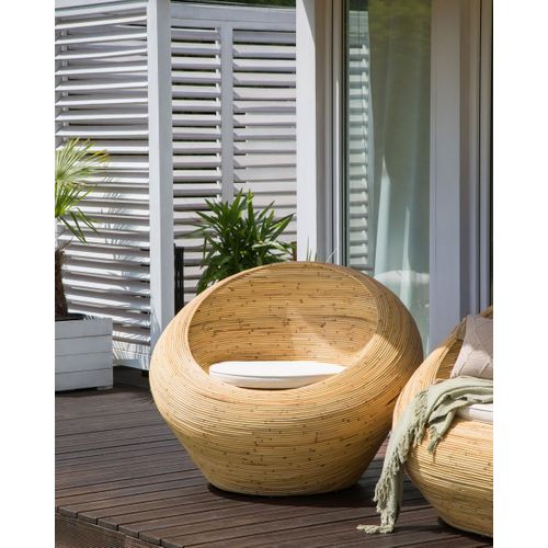 Fauteuil De Jardin Maiori Rotin Naturel
