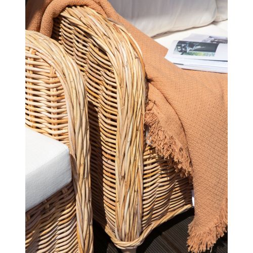 Ensemble De Canapés De Jardin 5 Places Alessano Rotin Naturel