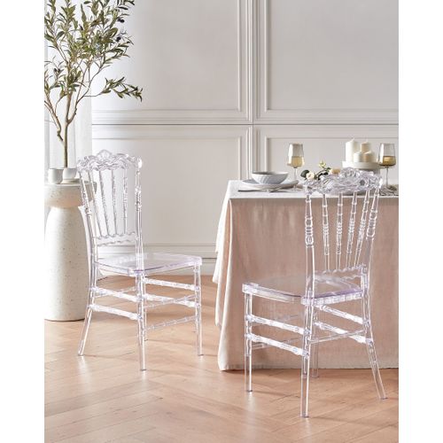 Lot De 2 Chaises De Salle à Manger Mendon Transparent