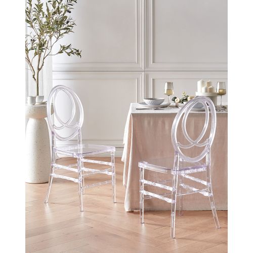 Lot De 2 Chaises De Salle à Manger Midway Transparent