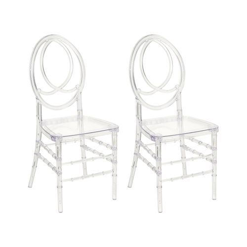 Lot De 2 Chaises De Salle à Manger Midway Transparent