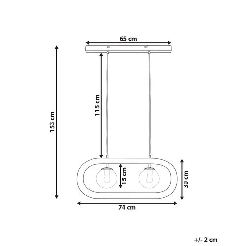Lampe Suspension Ayensu Bois De Manguier Noir
