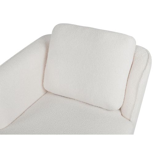 Méridienne Côté Droit Artheze Bouclé Blanc Cassé