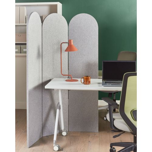 Séparateur De Bureau Paravent Slimmy Gris Clair