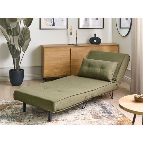 Fauteuil Convertible Vestfold Tissu Vert Olive