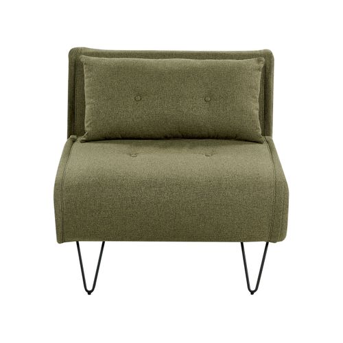 Fauteuil Convertible Vestfold Tissu Vert Olive
