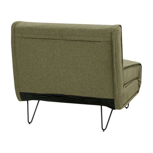 Fauteuil Convertible Vestfold Tissu Vert Olive