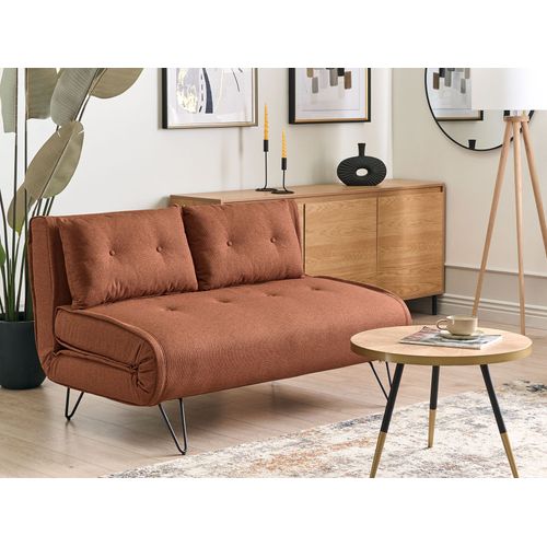 Canapé-lit 2 Places Vestfold Tissu Orange