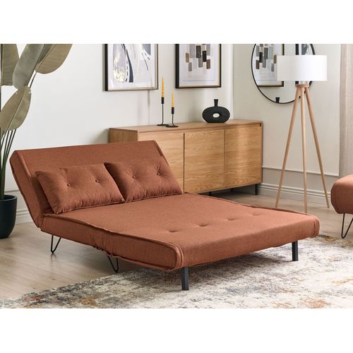 Canapé-lit 2 Places Vestfold Tissu Orange