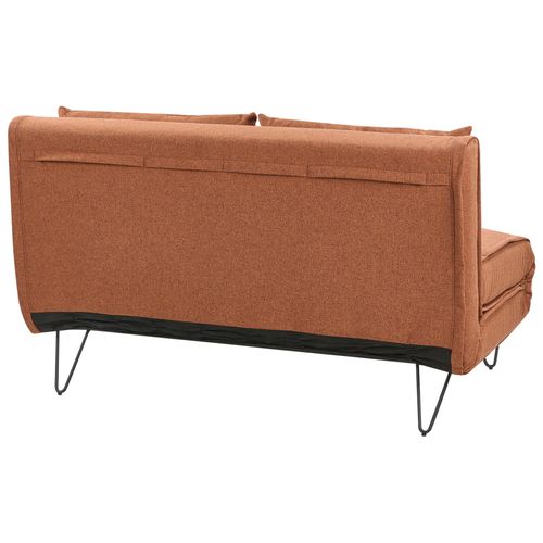 Canapé-lit 2 Places Vestfold Tissu Orange
