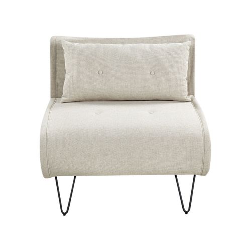 Fauteuil Convertible Vestfold Tissu Beige Clair