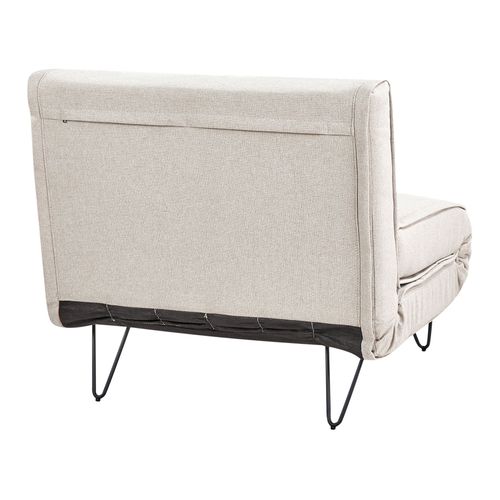 Fauteuil Convertible Vestfold Tissu Beige Clair