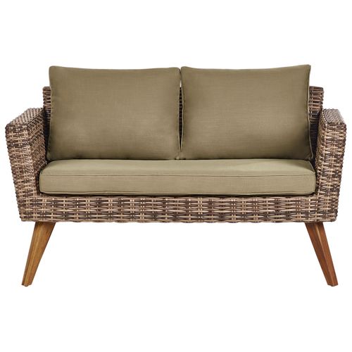 Ensemble De Salon De Jardin Avec Table 4 Places Vittoria Vert Olive