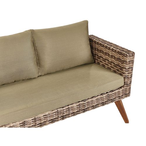 Ensemble De Salon De Jardin Avec Table 4 Places Vittoria Vert Olive