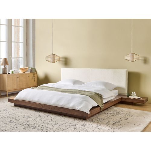 Lit à Eau Bouclé Zen 180 X 200 Cm Frêne Marron