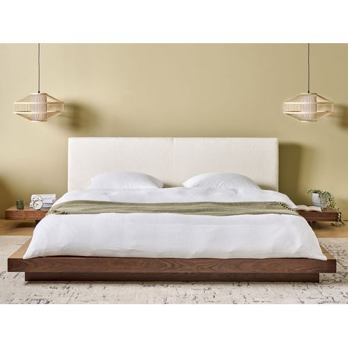 Lit à Eau Bouclé Zen 180 X 200 Cm Frêne Marron